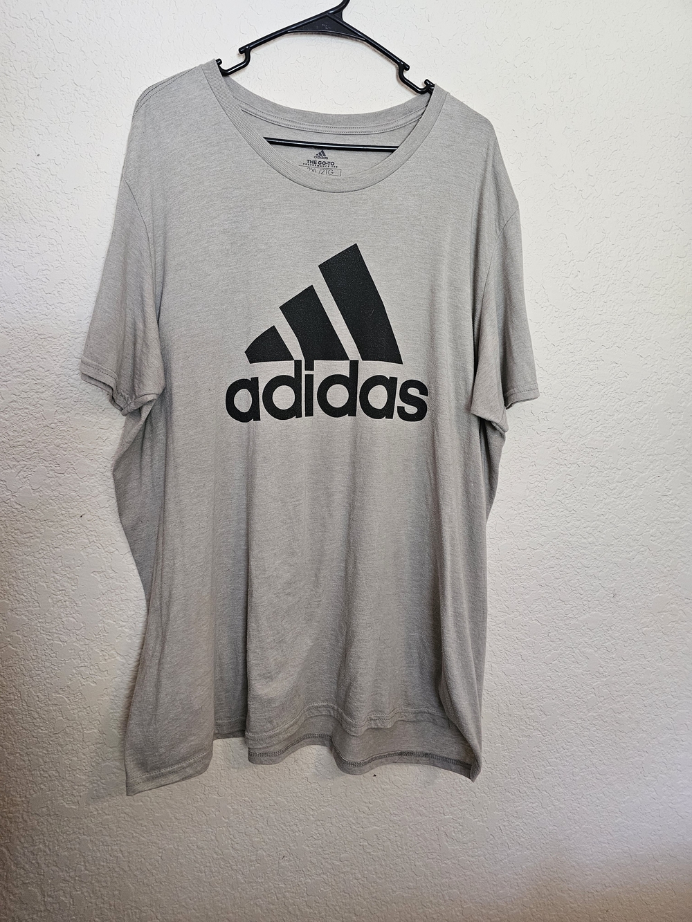 adidas Gray Short Sleeve Logo Tee